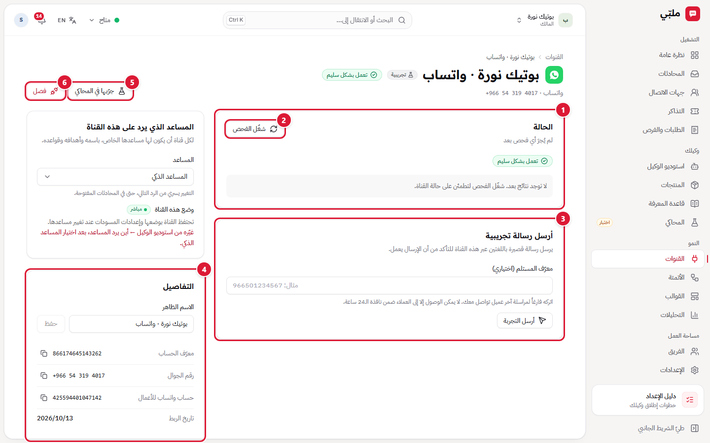 صفحة قناة واتساب