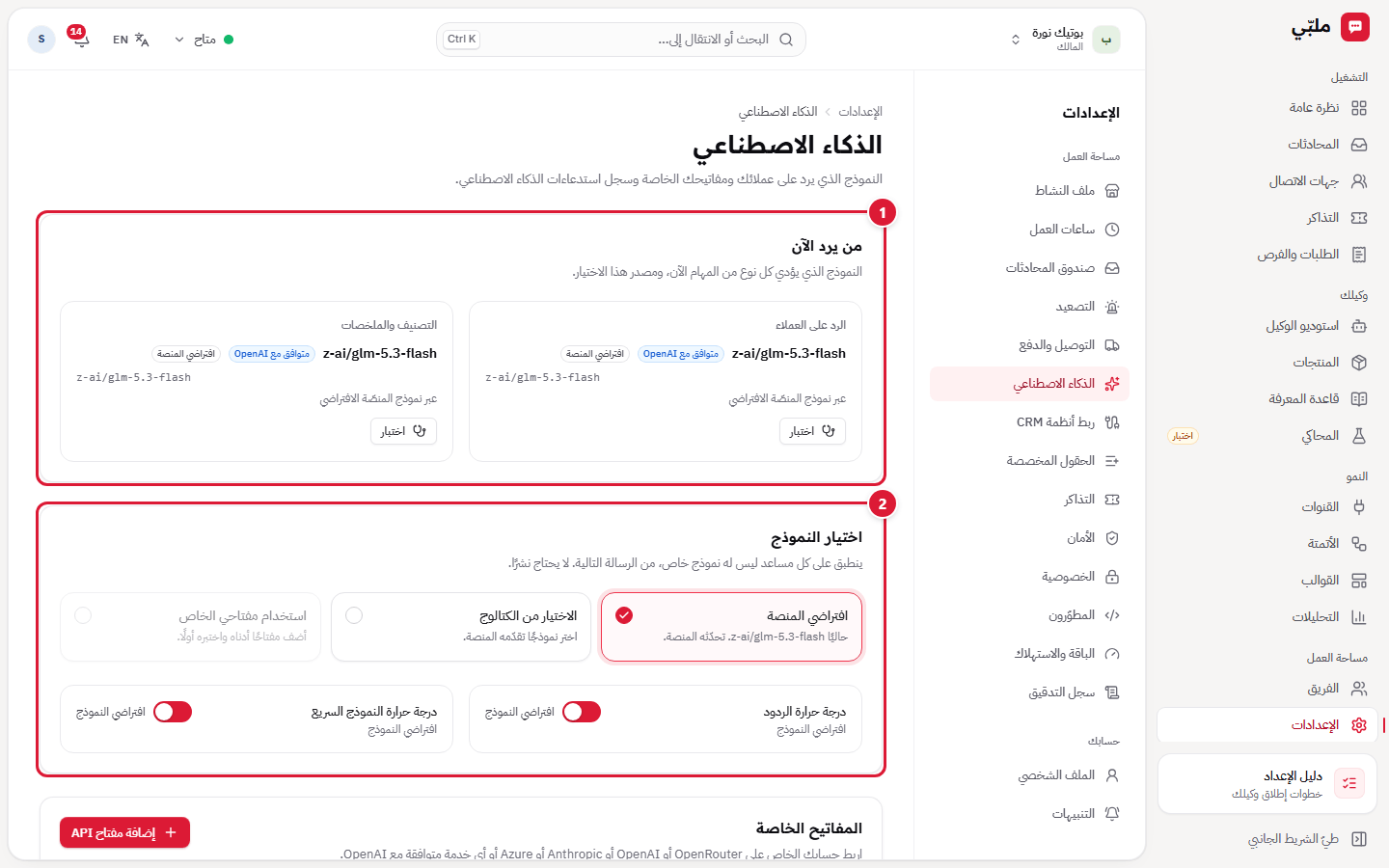 الذكاء الاصطناعي: النموذج