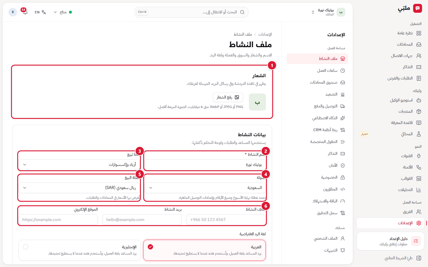 ملف النشاط